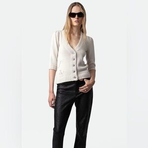 Zadig & Voltaire White Cardigan